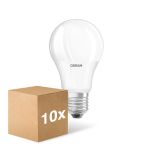 Multipack 10x Osram Parathom LED Star E27 Pear Frosted 8.5W 806lm - 827 Extra Warm White | Replaces 60W