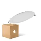 Multipack 4x Ledvance LED Downlight Slim Round DN210 18W 1530lm 120D - 830 Warm White | 225mm